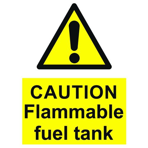 Caution Flammable   Fuel Tank (10050R)
